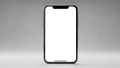 Generic Standing Gradient Bg iPhone Mockup | Device Screen PNG | bulkmockup Template | For Portfolio & Showcase | MockupBulk