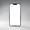 iPhone Mockup — Generic Standing Gradient Bg — Transparent Screen PNG Download | Commercial Licence | bulkmockup