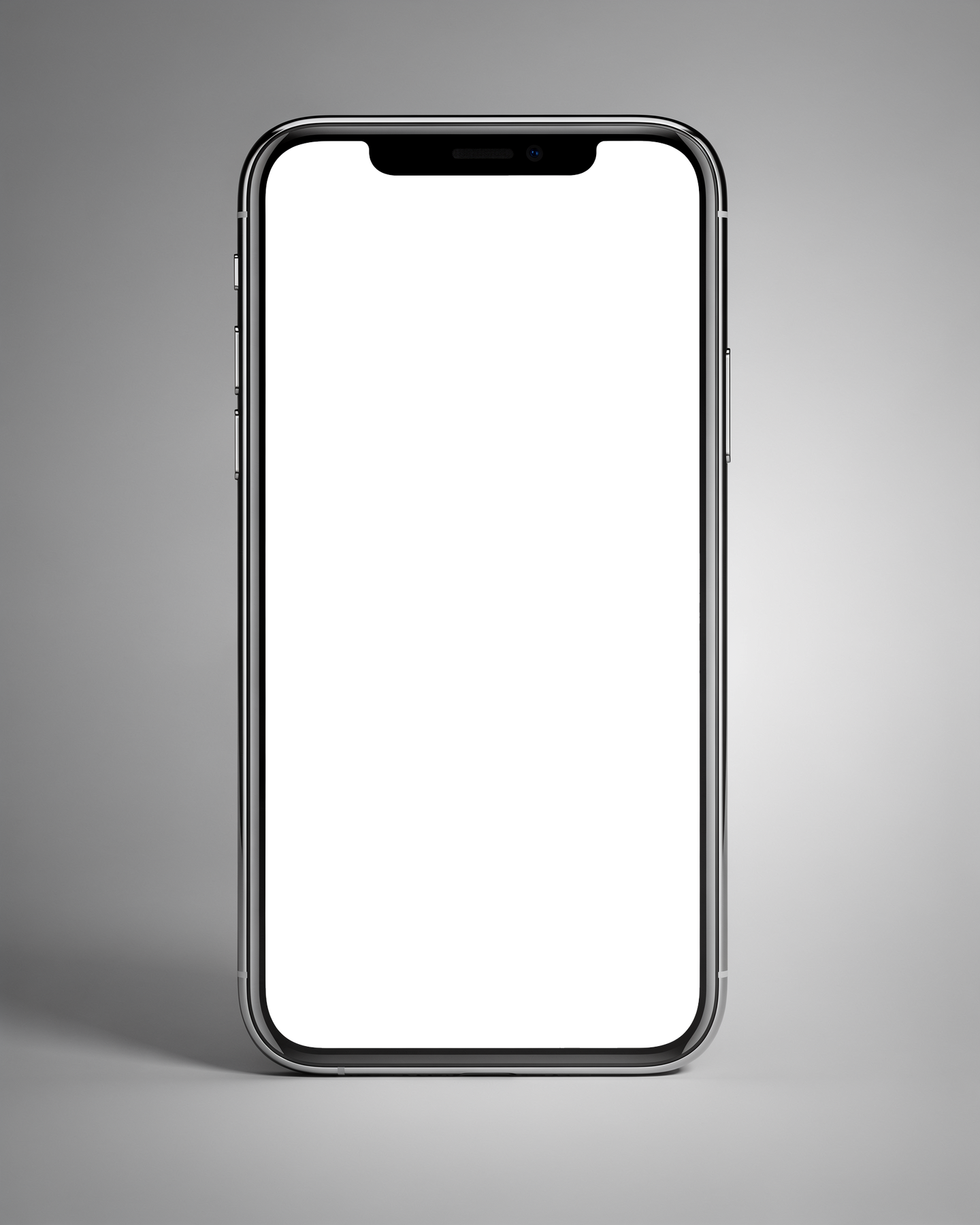iPhone Mockup | Generic Standing Gradient Bg | Device Screen PNG | bulkmockup Template | For Portfolio & Showcase | MockupBulk