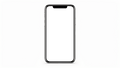 iPhone, Generic Standing White Bg | Transparent Screen PNG Download | Commercial Licence | bulkmockup