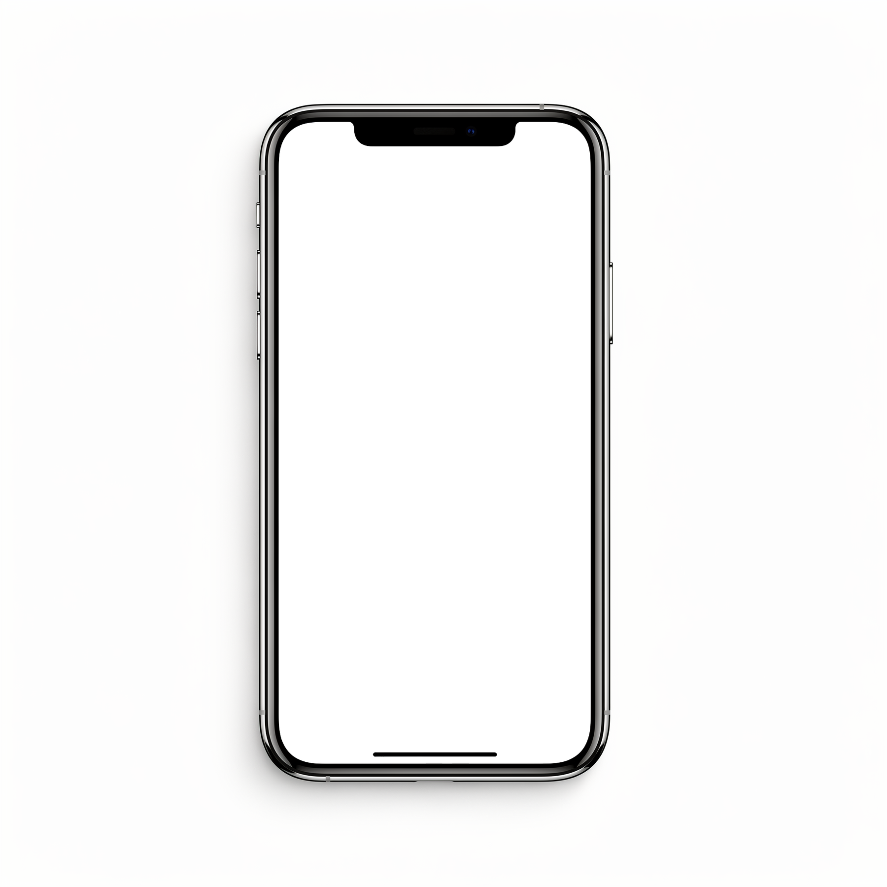iPhone Mockup | Generic Topdown Perfect Align | PNG Mockup Template | bulkmockup | For App & Web Designers | MockupBulk