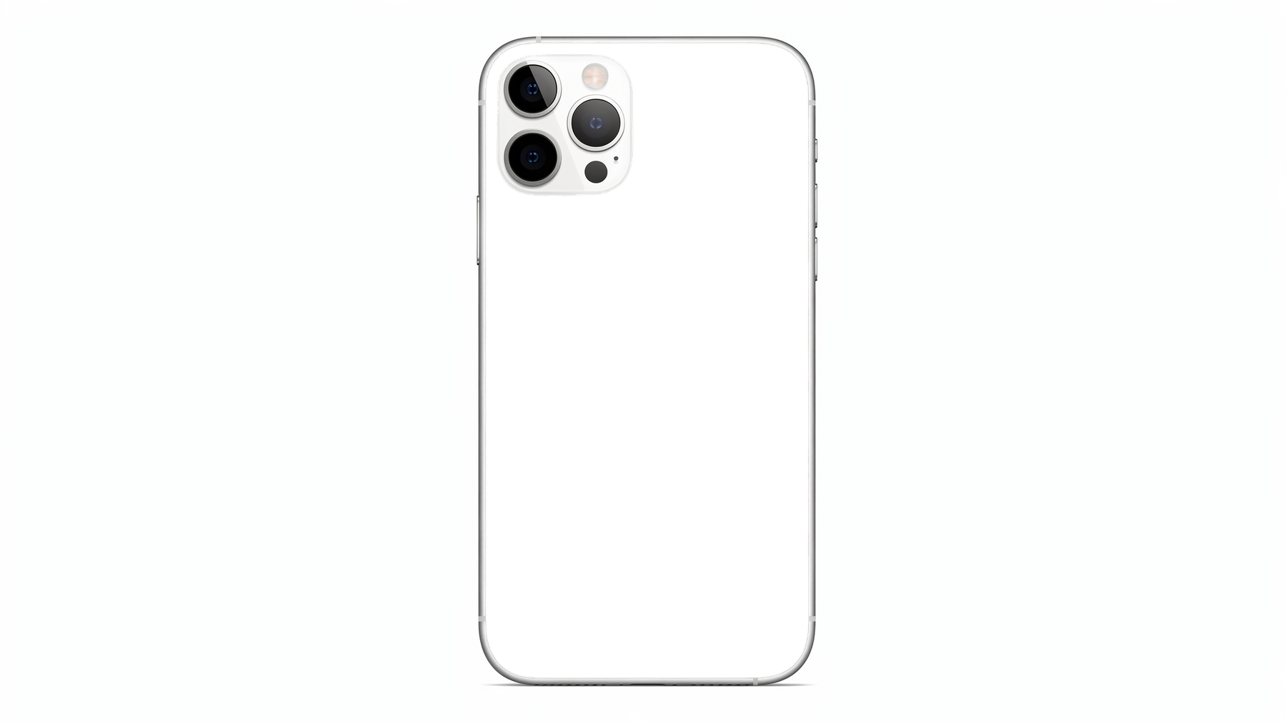 iPhone Mockup — Isolated Back Plain — PNG Mockup Template | bulkmockup | For App & Web Designers | MockupBulk