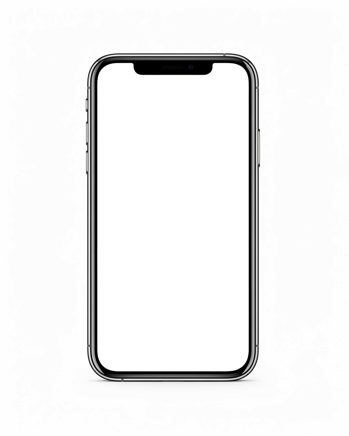 iPhone Mockup — Isolated Front Flat Landscape — bulkmockup Transparent Mockup | PNG Download | Commercial Use | MockupBulk