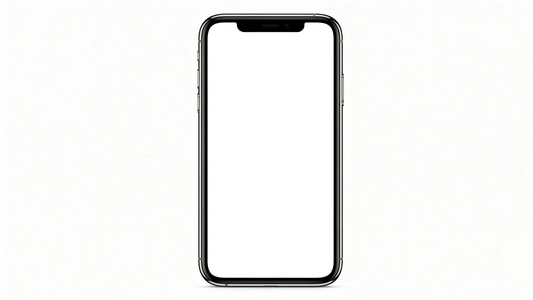 Isolated Front Flat Portrait iPhone Mockup | High-Resolution Transparent PNG | bulkmockup | Commercial Use | MockupBulk