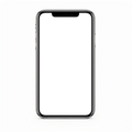 iPhone Mockup | Isolated Front Flat Portrait | PNG Mockup Template | bulkmockup | For App & Web Designers | MockupBulk