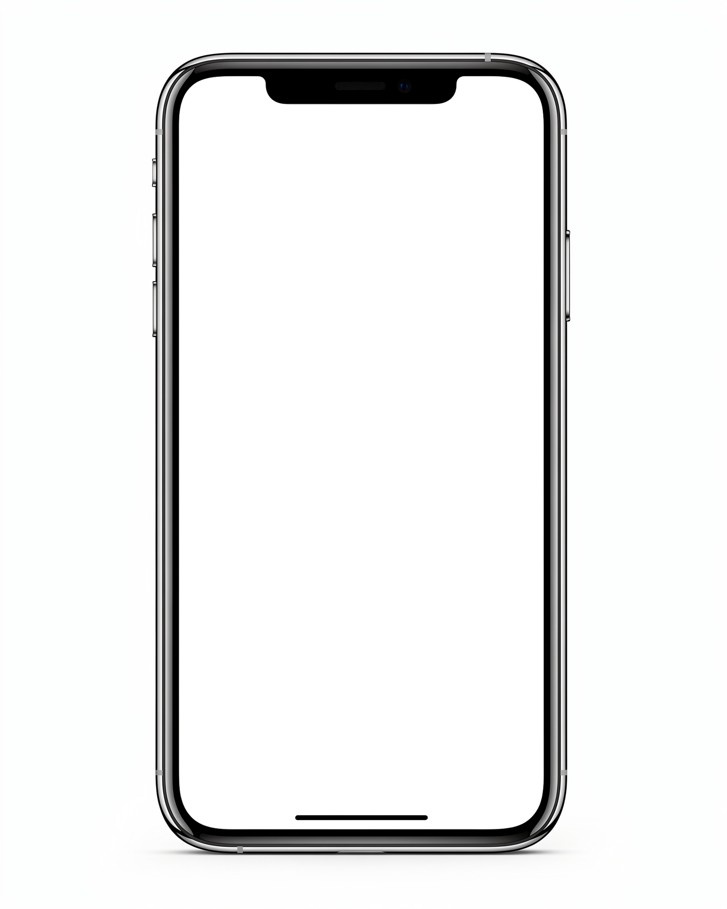 iPhone Mockup | Isolated Front Flat Portrait | High-Res PNG Mockup | bulkmockup | Commercial Licence | MockupBulk