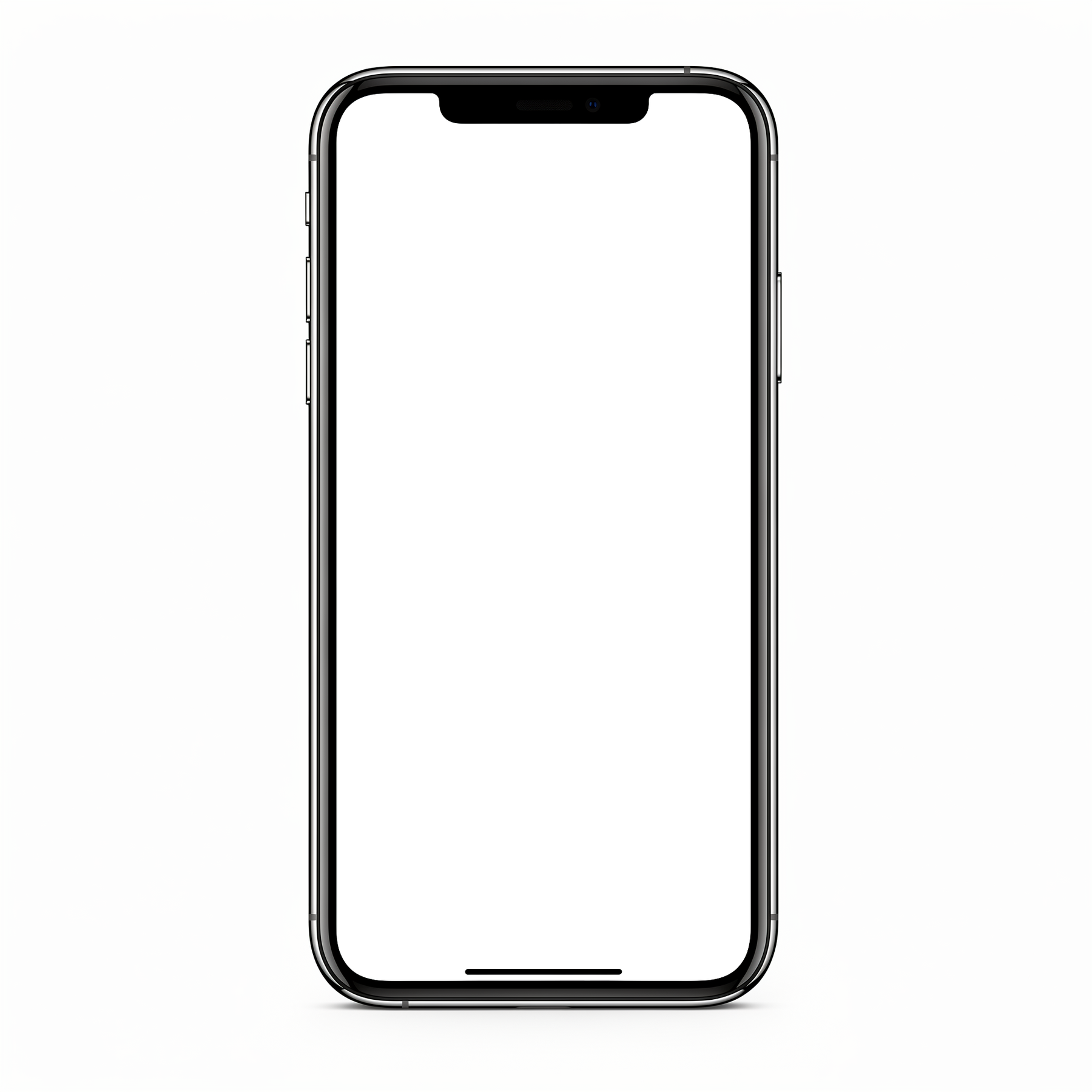 iPhone, Isolated Front With Shadow | High-Res PNG Mockup | bulkmockup | Commercial Licence | MockupBulk