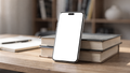 iPhone Mockup | No P Books Stack | High-Res PNG Mockup | bulkmockup | Commercial Licence | MockupBulk
