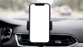 iPhone Mockup — No P Car Dash Drive — High-Resolution Transparent PNG | bulkmockup | Commercial Use | MockupBulk