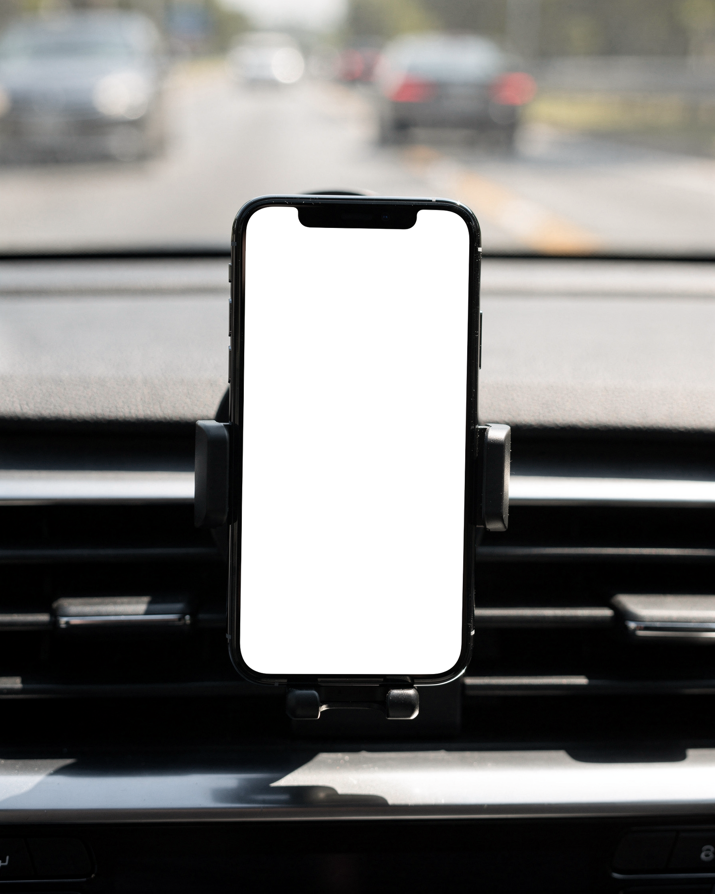 iPhone, No P Car Dash Drive | PNG Mockup Template | bulkmockup | For App & Web Designers | MockupBulk