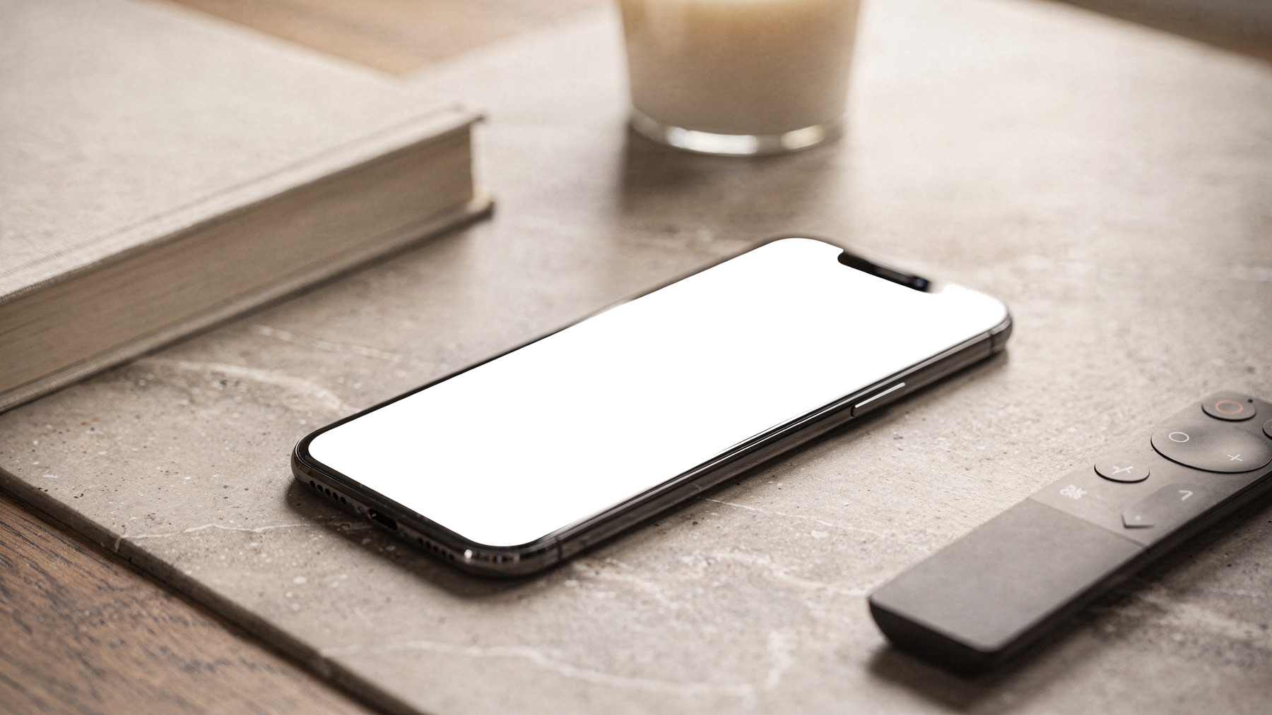No P Coffee Table Book iPhone Mockup | Screen Mockup PNG | bulkmockup Download | For UI/UX Designers | MockupBulk