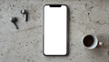 No P Concrete Industrial iPhone Mockup | bulkmockup PNG Template | Transparent Display | Commercial Use | MockupBulk