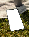 No P Grass Picnic iPhone Mockup | Screen Mockup PNG | bulkmockup Download | For UI/UX Designers | MockupBulk