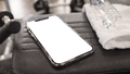 No P Gym Bench Bottle iPhone Mockup | High-Resolution Transparent PNG | bulkmockup | Commercial Use | MockupBulk
