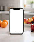 iPhone, No P Kitchen Counter Stand | bulkmockup PNG Template | Transparent Display | Commercial Use | MockupBulk
