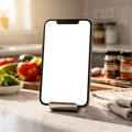 iPhone Mockup | No P Kitchen Recipe | Device Mockup PNG | bulkmockup | Commercial Licence Included | MockupBulk