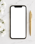 iPhone Mockup | No P Marble Gold | Device Screen PNG | bulkmockup Template | For Portfolio & Showcase | MockupBulk