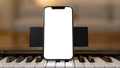 iPhone, No P Piano Music | Device Screen PNG | bulkmockup Template | For Portfolio & Showcase | MockupBulk