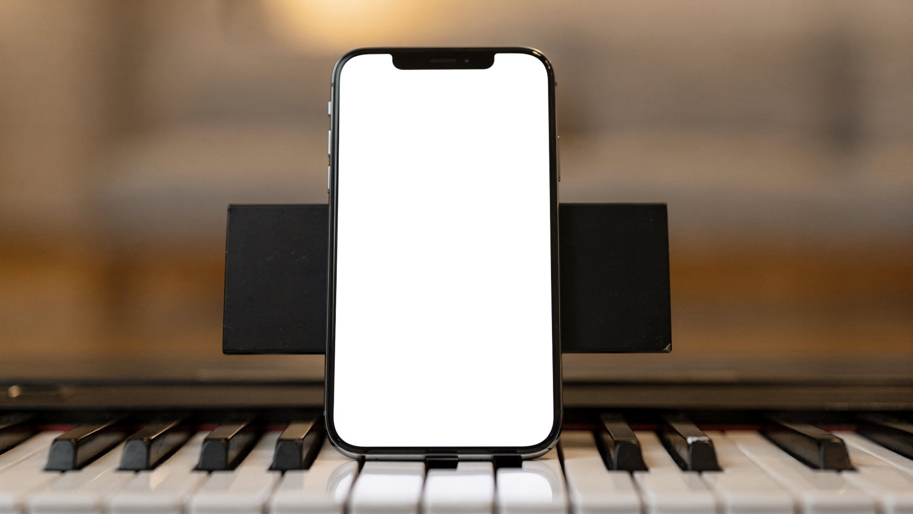 iPhone, No P Piano Music | Device Screen PNG | bulkmockup Template | For Portfolio & Showcase | MockupBulk