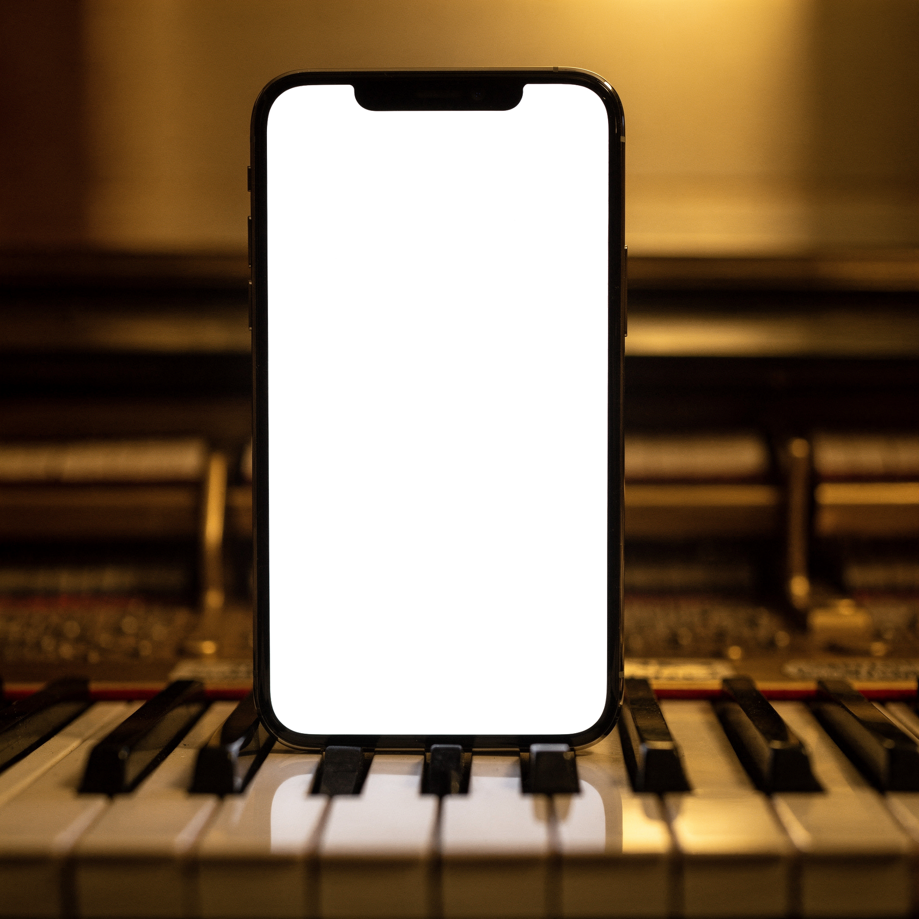No P Piano Music iPhone Mockup | PNG Mockup Template | bulkmockup | For App & Web Designers | MockupBulk