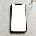 iPhone, No P Terrazzo Modern | High-Resolution Transparent PNG | bulkmockup | Commercial Use | MockupBulk