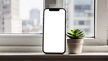 iPhone, No P Windowsill Plant | Instant PNG Download | Transparent Screen | Commercial Use | MockupBulk