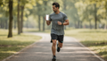 iPhone Mockup | People Park Man Jog | Device Mockup PNG | bulkmockup | Commercial Licence Included | MockupBulk
