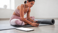 iPhone Mockup | People Yoga Woman Mat | bulkmockup Transparent Mockup | PNG Download | Commercial Use | MockupBulk